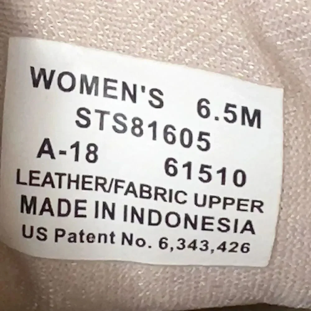 Sperry Top-Sider Baby Pink Fabric/Leather Womens Sz 6.5 M Loafer Boat Shoes Flat